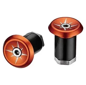 Rohy na řídítka Ciclovation Zátka do řidítek Ciclovation Vortex 2 ks barva oranžová