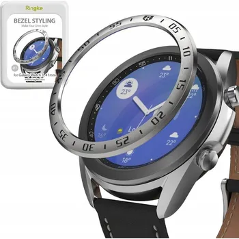 Pouzdro na mobilní telefon Zadní Kryt Ringke pro Apple Galaxy Watch 3 41 mm stříbrný