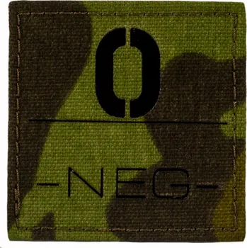 Combat Systems Rozlišovací IR Znak Krevní Skupina Velký vz. 95 Varianta: O NEG