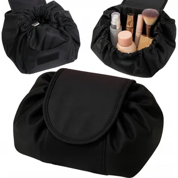 Kosmetická taška CESTOVNÍ KOSMETICKÁ TAŠKA ORGANIZÉR SÁČEK NA KOSMETIKU SKLÁDACÍ STAHOVACÍ