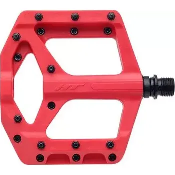 Pedál na kolo HT Pedals Pedály HT-PA32A, kovové piny barva červená