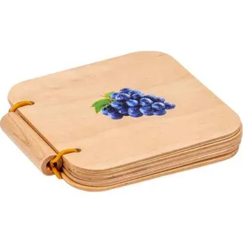 Dřevěná hračka NIENHUIS Moje první kniha ovoce