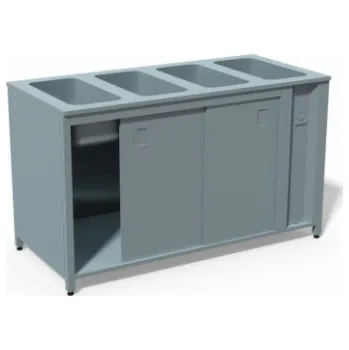 Dílenský stůl Ohřívací stůl režon s vyhřívanou vodní lázní pro 4x GN 1/1 1500 x 700 x 900 mm