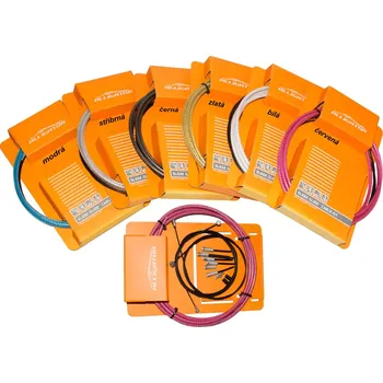 Brzda na kolo Alligator Brzdový set Alligator, Road/MTB teflon LY-BPT barva bílá