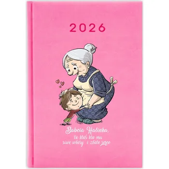 Kalendář Knižkový kalendář 2026 A5 FunnyCase modrý