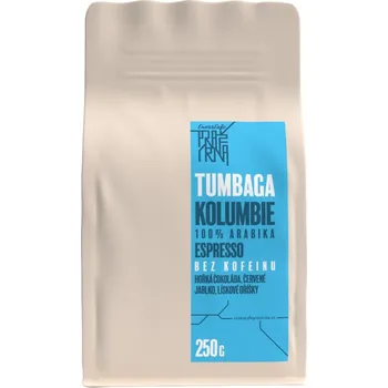 CrossCafe Pražírna Tumbaga 100% Arabica zrnková káva bez kofeinu 250 g