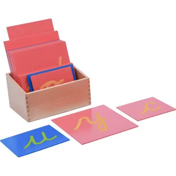 Výuková hračka ADENA MONTESSORI Hmatová písmena - malé psací písmo - EN norma