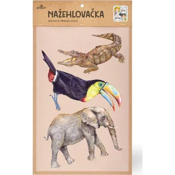 omalovánky Nažehlovačka Exotická zvířata