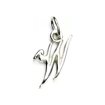 Přívěsek Zlatý přívěsek, bílé zlato, písmenko W - P 437 (Zlaté písmenko)