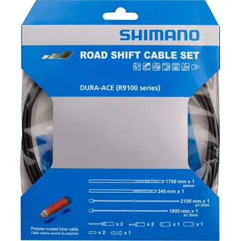 Lanko pro jízdní kolo Shimano Řadící set Shimano DURA-ACE R9100, bowdeny + lanka OT-RS900 barva černá