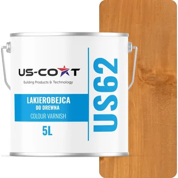 Lak na dřevo Vodou ředitelná lazura US-COAT 5 l DUB