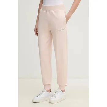 Bavlněné tepláky Calvin Klein Jeans J20J225354 růžová 03X, vel. M