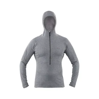 Pánská mikina Tilak Mera s kapucí dark grey melange XXL; Šedá mikina + DÁREK DLE VÝBĚRU!