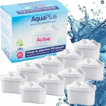 vodní filtr Filtrační vložky AquaPlus Active univerzální filtr na vodu sada 10 ks