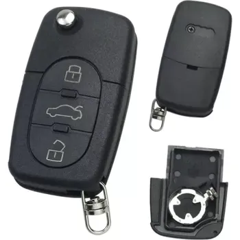 Autoklíč Vystřelovací klíč Audi 3 tlačítka na 2 baterie