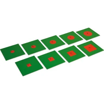 Dřevěná hračka ADENA MONTESSORI Vepsané a soustředné kovové tvary