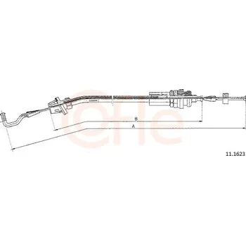 Lanko parkovací brzdy Lanko plynu, 11.1623