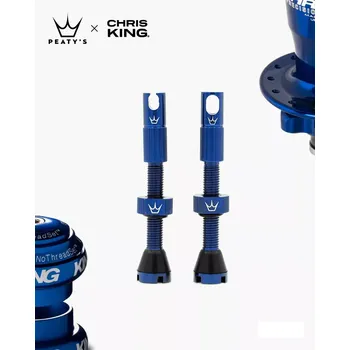 Plášť na kolo Peaty's Peaty's bezdušový ventilek Chris king MK2 80mm barva modrá