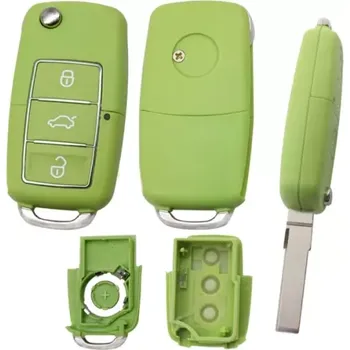 Autoklíč Vystřelovací klíč Audi 3 tlačítka zelený