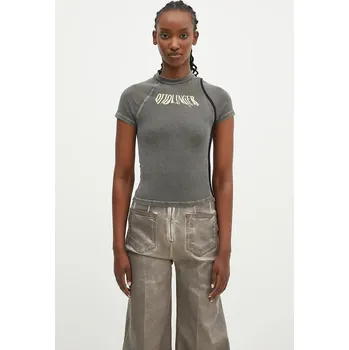 Pánské tričko Tričko Ottolinger Deconstructed Fitted T-Shirt, XS, šedá, 90X