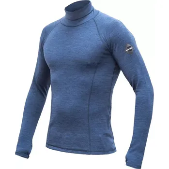 Sensor Sensor Merino BOLD pánské triko roll neck, dlouhý rukáv - cool blue velikost M
