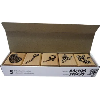 Dětské razítko ANIMAL LIFE Dřevěná razítka – Životní cyklus ŽÁBA