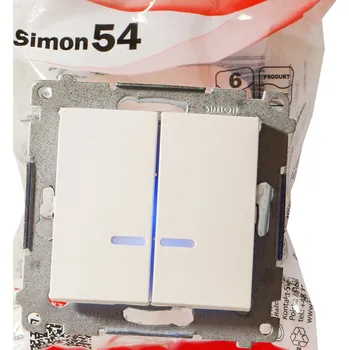 Elektrická zásuvka Elektrická nástěnná lišta Kontakt-simon bílá