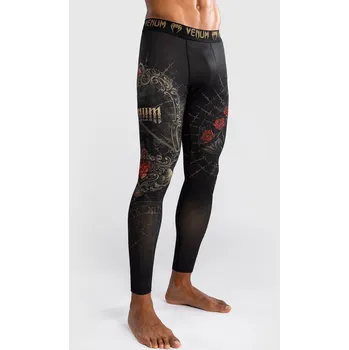 Pánské sportovní legíny Venum Santa Muerte 5.0 - Deep Black/Gold Velikost: S