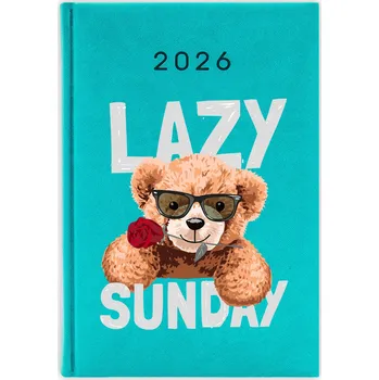 Kalendář Knižkový kalendář 2026 A5 FunnyCase modrý