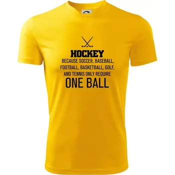 Pánské tričko Hockey - ona ball - Pánské triko Fantasy sportovní (dresovina) - 2XL ( Žlutá )