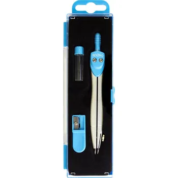 Kružítko Spoko Spoko, S0512, kružítko s náhradními tuhami a ořezávátkem, 3 ks Barva: Modrá