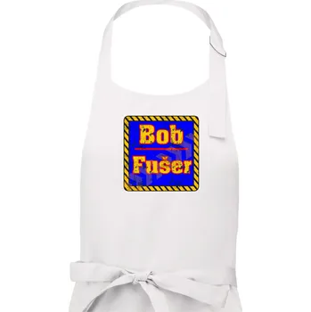 Kuchyňská zástěra Bob fušer - Pánská zástěra na vaření - Univerzální velikost ( Bílá )