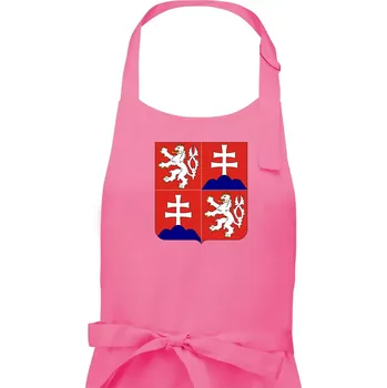 Kuchyňská zástěra Znak Česká a Slovenská Federativní Republika 1990–1992 - Dámská zástěra na vaření - Univerzální velikost ( Růžová )