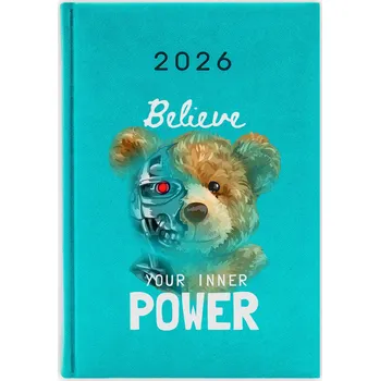 Kalendář Knižkový kalendář 2026 A5 FunnyCase modrý