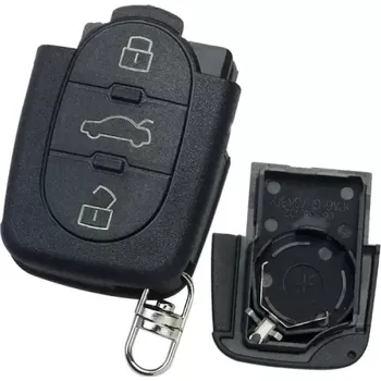 Autoklíč Obal dálkového ovládání Audi 3 tlačítka na 1 baterii