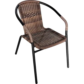 Aga Ratan zahradní židle K21989 černá/hnědá