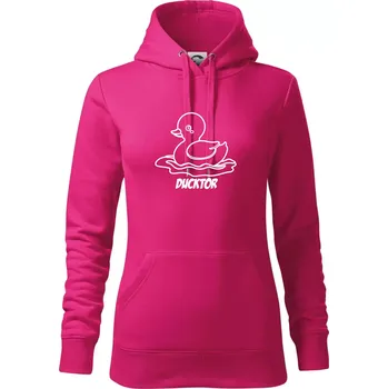 Dámská mikina Ducktor - Mikina dámská Cape s kapucí - S ( Purpurová )
