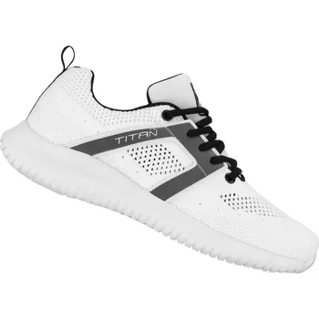 Pánské cyklistické tretry FORCE Tenisky FORCE TITAN - bílé velikost 42