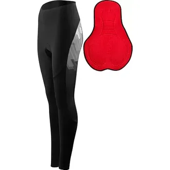 cyklistické kraťasy FORCE Jarní a podzimní kalhoty Force Ridge Lady do pasu s vložkou, černo/šedé velikost S