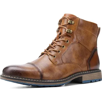 Pánská sportovní obuv Pánské retro kožené kotníkové boty Velikost: 45, Barva (Varianta): 604 brown