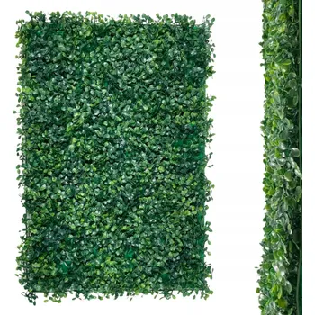 umělá květina ZELENÁ STĚNA PANEL ROSTLINNÝ MATA NA ZEĎ VERTIKÁLNÍ ZAHRADA BUXUS