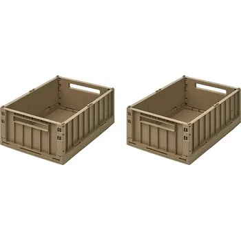Úložný box Úložný box Liewood Weston Storage Box M 2-pack 2-pack LW14677 hnědá 84X, vel. ONE SIZE