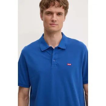 Bavlněné polo tričko Levi's 35883 modrá 55A, vel. S
