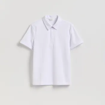 Pánské oblečení Reserved - Polo regular - krémová - 289EF-01X - 289EF-01X-S