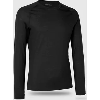 Pánské tričko GripGrab GripGrab Merino Blend Thermal Long Sleeve Base Layer pánské merino triko, černá velikost M