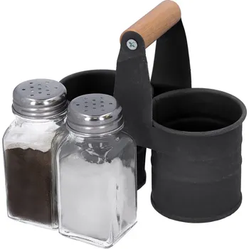 Vrták PŘÍPRAVNÍK SOLNIČKA A PEPŘENKA sada se stojanem a dřevěnou rukojetí