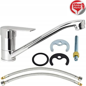 Vodovodní baterie Stojánková umyvadlová baterie Sotbe Gaula, stříbrná