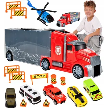 autíčko Nákladní auto TIR Autopřepravník Raketomet 5 Autíček Helikoptéra