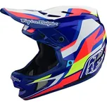 Troy Lee Designs TLD HELMA D4 COMPOSITE MIPS OMEGA WHITE / BLUE Varianta: L