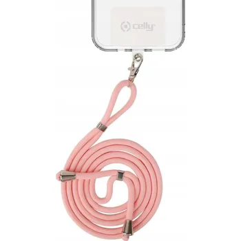 Pouzdro na mobilní telefon UNIVERZÁLNÍ POPRUH ŠŇŮRKA NA KRK PRO TELEFON | RŮŽOVÁ